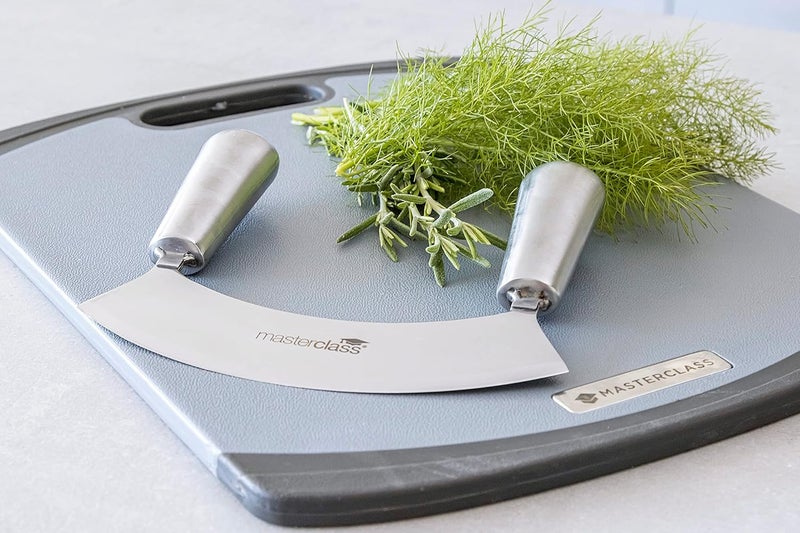 Master Class MasterClass Acero Stainless Carbon Steel Single-Blade Mezzaluna/Hachoir, 18 cm (7") - Image 5